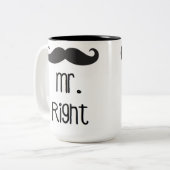 Herr Right Mug Zweifarbige Tasse (Vorderseite Links)