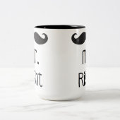 Herr Right Mug Zweifarbige Tasse (Mittel)