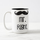 Herr Right Mug Zweifarbige Tasse (Links)