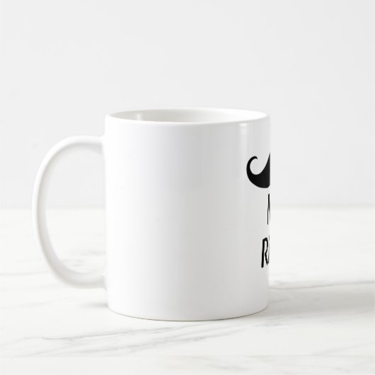 Herr Right Mustache Fun Matching Couple Kaffeetasse (Links)