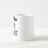 Herr Right Mustache Mug Kaffeetasse (Mittel)