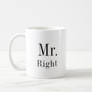 Herr Right und Frau Always Right Newlyweds Kaffeetasse