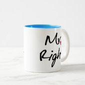 Herr Right Zweifarbige Tasse (VorderseiteRechts)