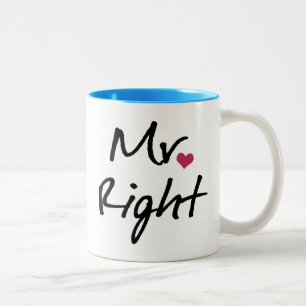 Herr Right Zweifarbige Tasse