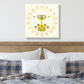 Herr Robot mit Steampunk Gear Heart Canvas Print Leinwanddruck (Insitu (Schlafzimmer))