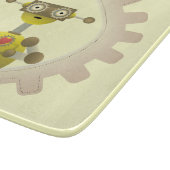 Herr Robot mit Steampunk Gear Heart Schneidebrett (Ecke)