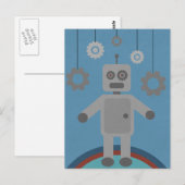 Herr Robot Postkarte (Vorne/Hinten)