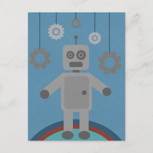 Herr Robot Postkarte