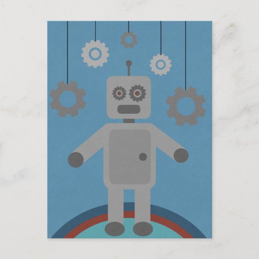 Herr Robot Postkarte (Vorderseite)