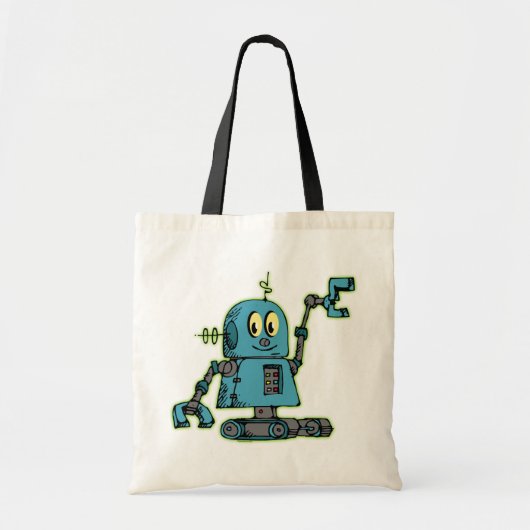 Herr Robot Tote Bag Tragetasche (Vorne)