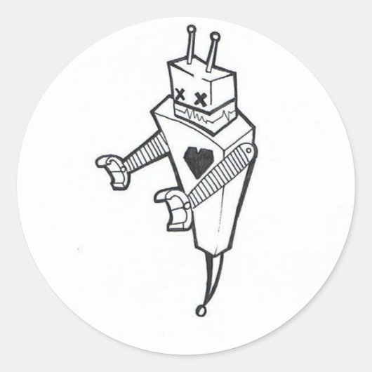 Herr Robotix Sticker (Vorderseite)
