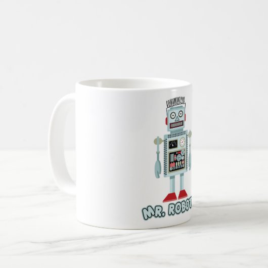 Herr Roboto Kaffeetasse (Vorderseite Links)