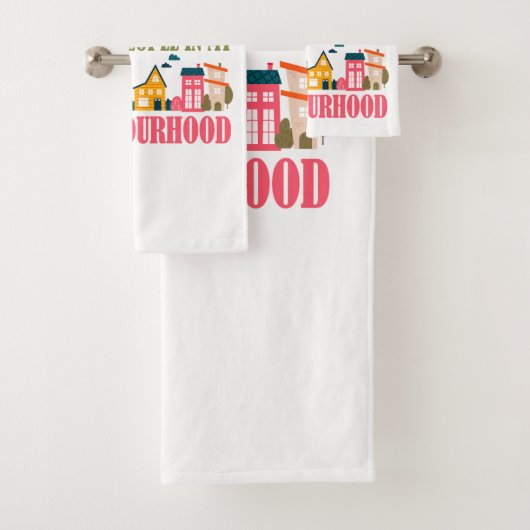 Herr Rogers hat mich in meiner Nachbarschaft nicht Badhandtuch Set (Insitu)