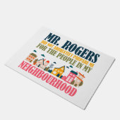 Herr Rogers hat mich in meiner Nachbarschaft nicht Fußmatte (Schrägansicht)