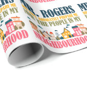 Herr Rogers hat mich in meiner Nachbarschaft nicht Geschenkpapier (Rolleneckpunkt)