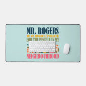 Herr Rogers hat mich in meiner Nachbarschaft nicht Schreibtischunterlage (Tastatur & Maus)