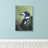 Herr Rook Wrapped Canvas Leinwanddruck (Insitu (Holzboden))