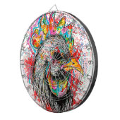 Herr Rooster Dartscheibe (Vorderseite rechts)