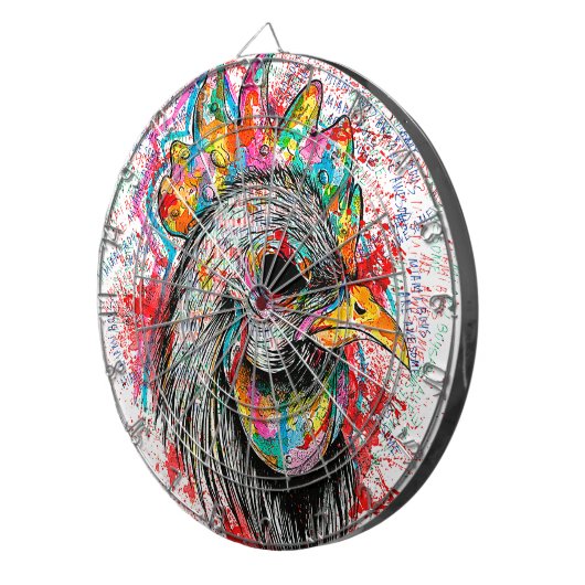 Herr Rooster Dartscheibe (Vorderseite rechts)