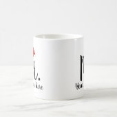Herr roter Weihnachtsmann Kaffeetasse (Mittel)
