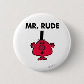 Herr Rude | Roter Gefechtsangst Button (Vorderseite)