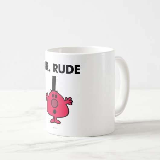 Herr Rude | Roter Gefechtsangst Kaffeetasse (VorderseiteRechts)