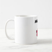 Herr Rude | Roter Gefechtsangst Kaffeetasse (Links)