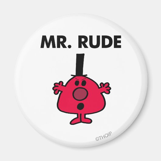 Herr Rude | Roter Gefechtsangst Magnet (Vorne)