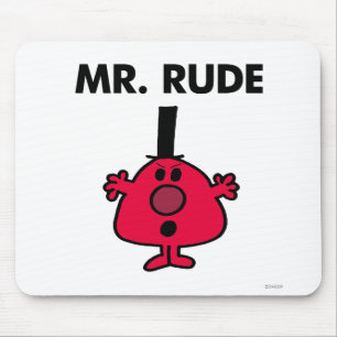 Herr Rude   Roter Gefechtsangst Mousepad
