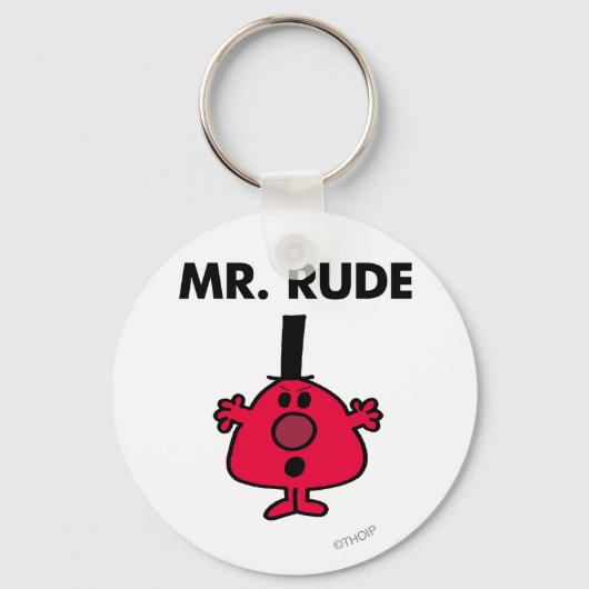 Herr Rude | Roter Gefechtsangst Schlüsselanhänger (Vorderseite)
