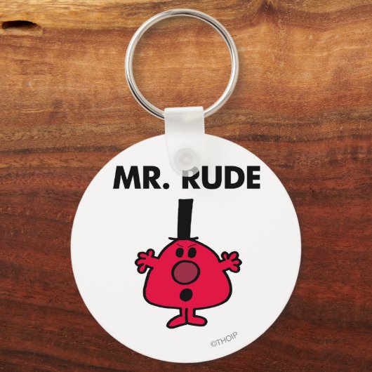 Herr Rude | Roter Gefechtsangst Schlüsselanhänger (Vorderseite)