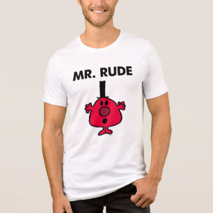 Herr Rude   Roter Gefechtsangst Tri-Blend Shirt