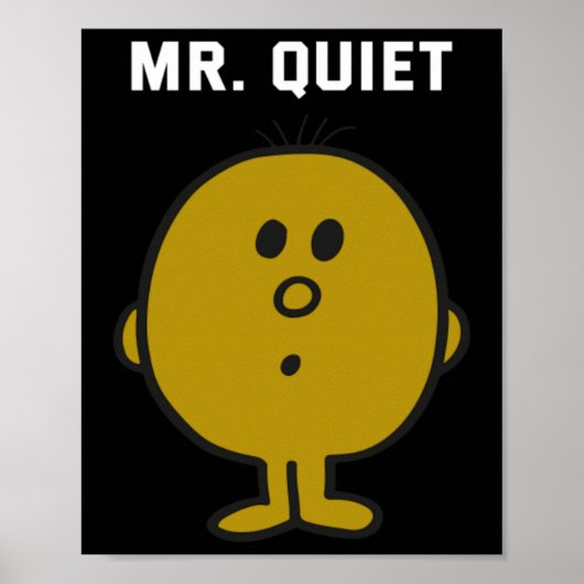 Herr ruhiges Design Poster (Vorne)