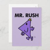 Herr Rush | Schnelle Pace Postkarte (Vorne/Hinten)