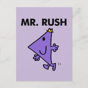 Herr Rush Schnelles Tempo Postkarte