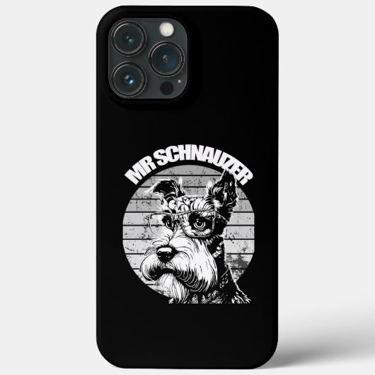 Herr Schnauzer Case-Mate iPhone Hülle (Rückseite)