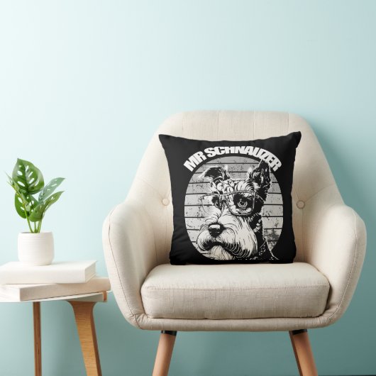 Herr Schnauzer Kissen (Stuhl )
