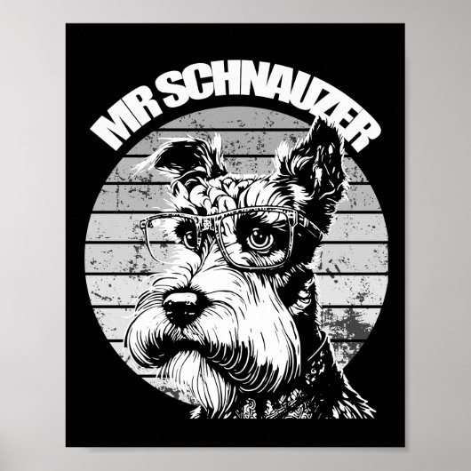 Herr Schnauzer Poster (Vorne)