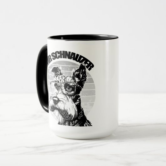 Herr Schnauzer Tasse (Vorderseite Links)