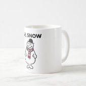 Herr Schnee | Klassische Pose Kaffeetasse (VorderseiteRechts)