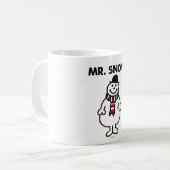 Herr Schnee | Klassische Pose Kaffeetasse (Vorderseite Links)