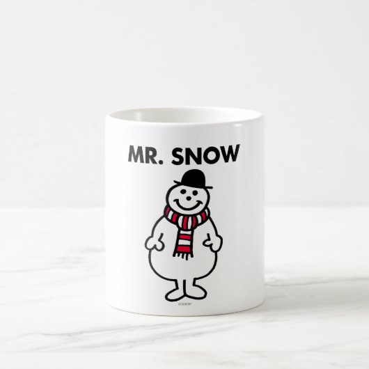 Herr Schnee | Klassische Pose Kaffeetasse (Mittel)