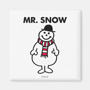 Herr Schnee Klassische Pose Magnet