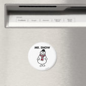 Herr Schnee | Klassische Pose Magnet (In Situ (Geschirrspüler))