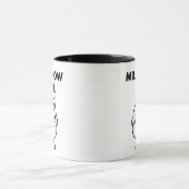 Herr Schnee | Klassische Pose Tasse (Zentrum)