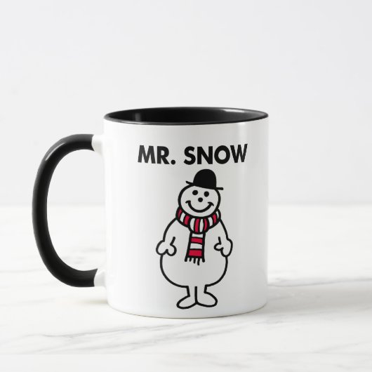 Herr Schnee | Klassische Pose Tasse (Links)