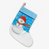 Herr Schneemann Kleiner Weihnachtsstrumpf (Vorderansicht (hängend))