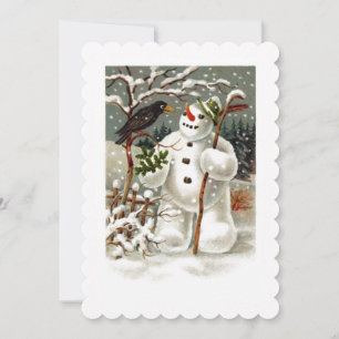Herr Schneemann und Herr Krähe Einladung
