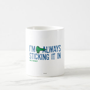 Herr Schnüffler Schnüffelt Herum Blaue Schrift Kaffeetasse