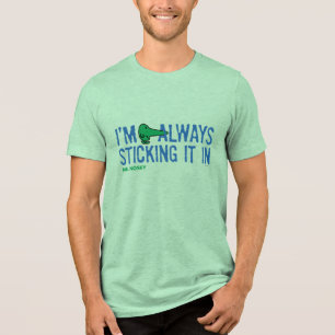 Herr Schnüffler Schnüffelt Herum Blaues Schriftb Tri-Blend Shirt